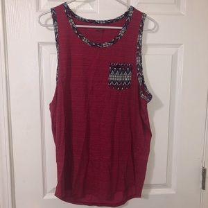 Hollister | Red Tribal Tank Top